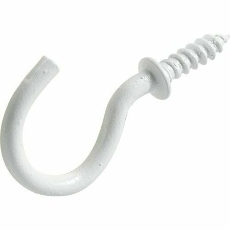 HILLMAN 2Pk 1-1/4 Wht Cup Hook 122322